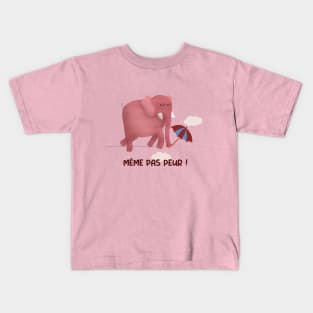 Même pas peur éléphant rose Kids T-Shirt